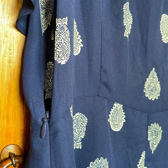 Cupcakes and Cashmere Dress Blue White “Velina” Women’s Sz: 0 (XS) - Picture 9 of 12